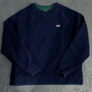 Navy crewneck sweater Lacoste